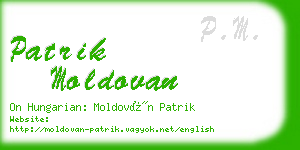 patrik moldovan business card